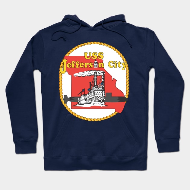 USS Jefferson City (SSN-759) wo Txt Hoodie by twix123844